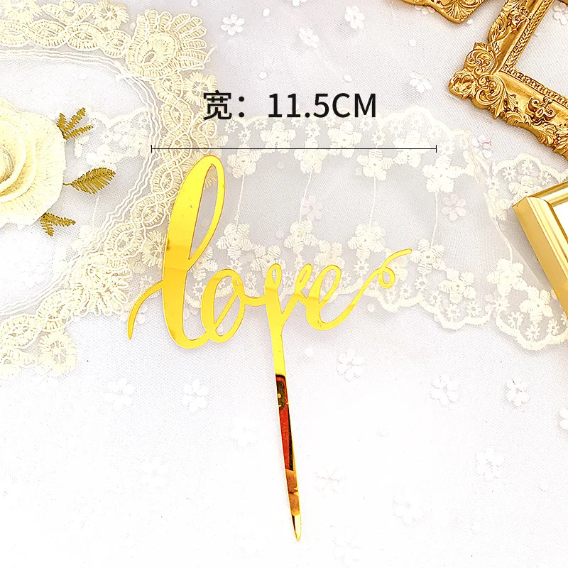 product valentines day acrylic cake topper love cake decoration valentines day cake side ornament591-4