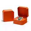 Cuero PU Octogonal Naranja