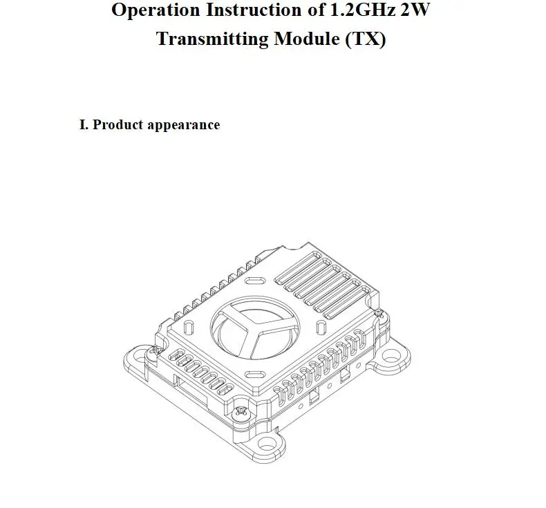 1.2G-1.3G 2W image transmission transmitter 25/2000mW adjustable FPV travel machine VTX supplier