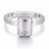 Real solid 10k gold lab diamond ring