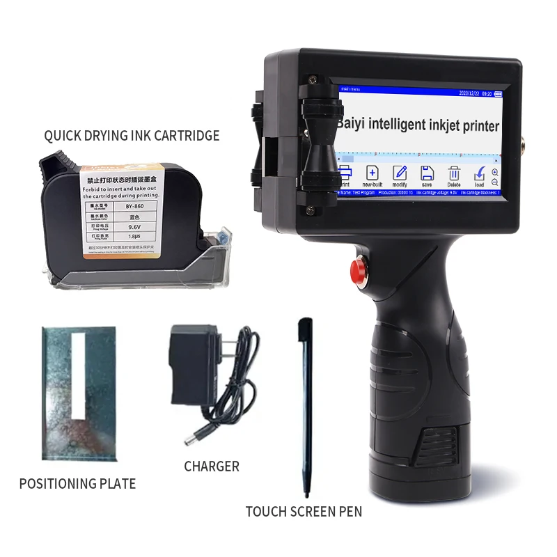 Tij B5 Printer Expire Date Batch Number Coding Machine Round Bottle