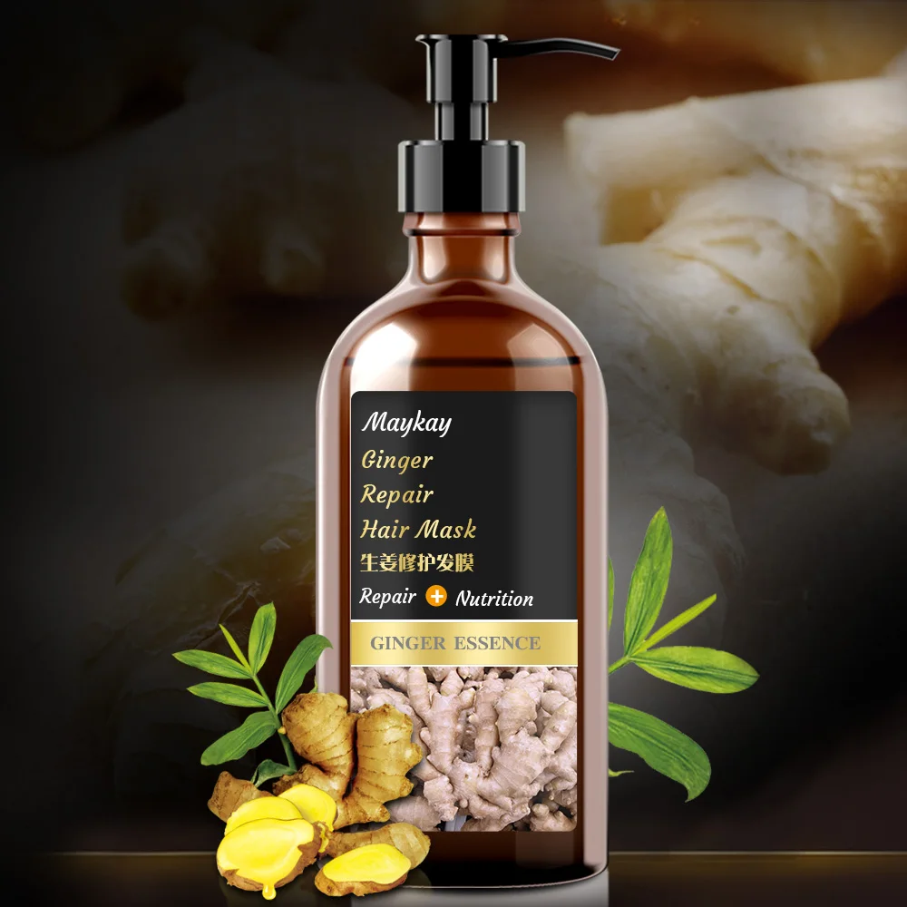 High Quality Private Label OEM Hair Care Smoothing Nutrition Natural Organic Ginger Repairing Hair Mask