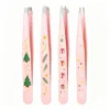 pink christmas tree string lights