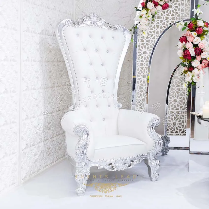 Royal White Cushion Royal Queen Chair King Throne Wedding - Buy Chair  Throne,Queen Chair Throne,Royal Chair King Throne Wedding Product on  