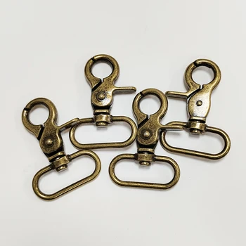 32mm Vintage Style Bag Accessories Antique Brass Metal Swivel Snap Dog Hook for Dog Collar Leash