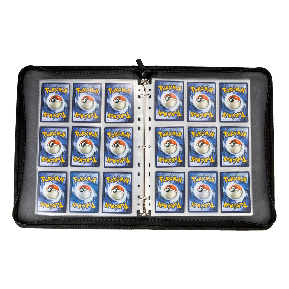 Waterproof Baseball Trading Cards Album Binder 9 Pocket With Zipper Sleeves  Fit for Sport Cards,CCG,,YGO