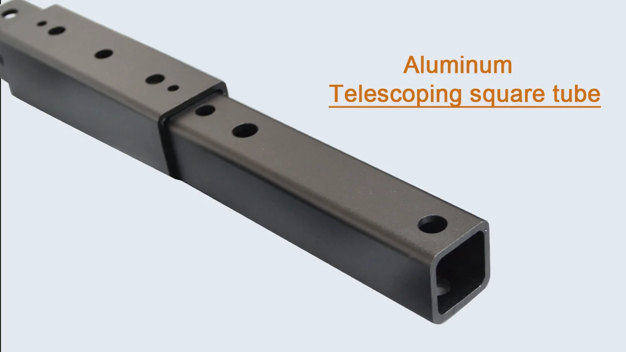 Telescoping Square Extrusion Aluminum Alloy Telescopic Tubing With