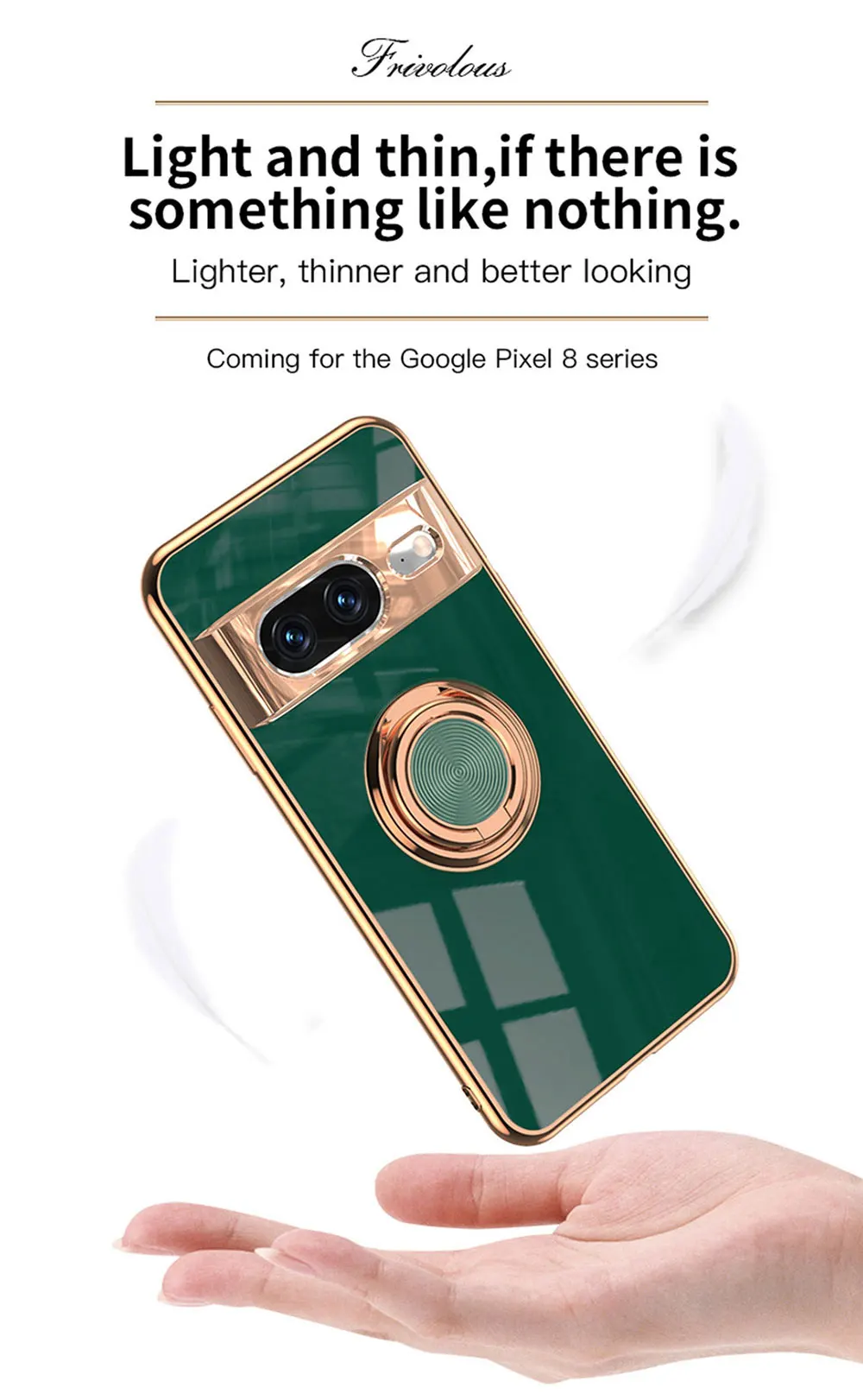 Electroplate Phone Case For Google Pixel 8 Pro 7A 7 6A 6 5A 5G 5 Covers Luxury Tpu Magnetic Ring Car Holder 360 SJK133 Laudtec supplier