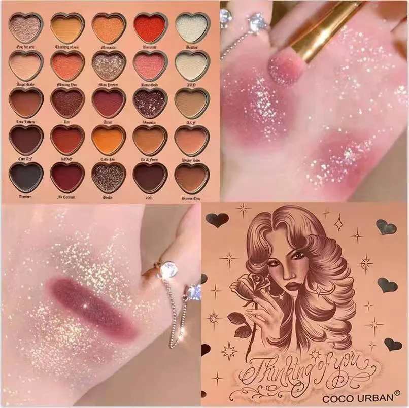 Pastel Glitter Eyeshadow New 16color Glitter Eyeshadow Heart Matte