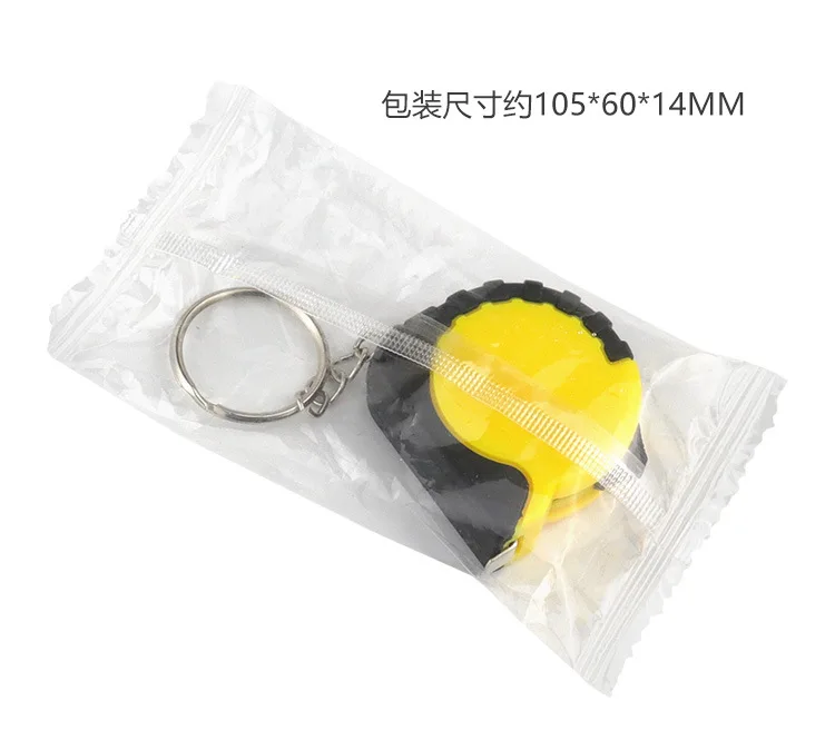 Promotion Customized Mini Tape Measure Keychain Portable 1M Tape Measure Advertising Gift with Custom logo