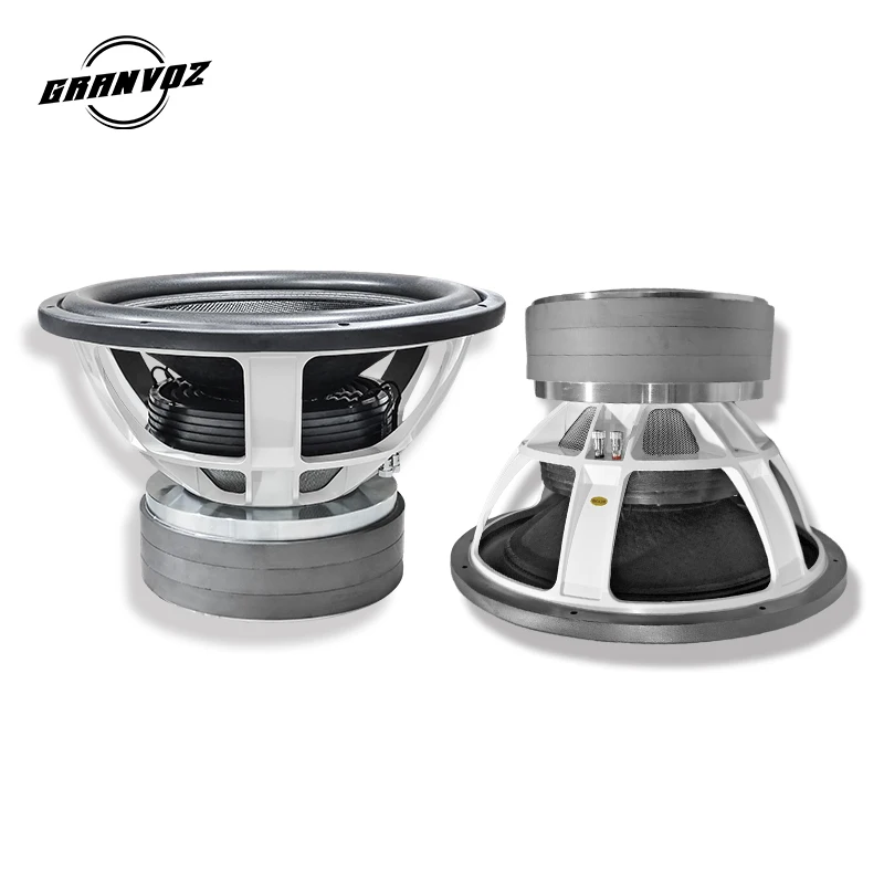 18インチ サブウーファー 4500W RMS デュアル 2オーム アルミ