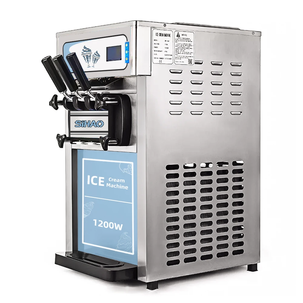 Commercial 18l 3 Flavor Icecream Machine Automatic Yogurt Ice Cream