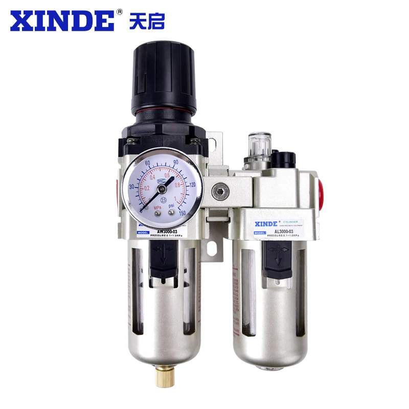 Cylinder air Source Processor AC2010-02/AC3010-03/AC4010-04-D Two-piece air Filter SMC Oil-water Separator AW3000-03+AL3000-03