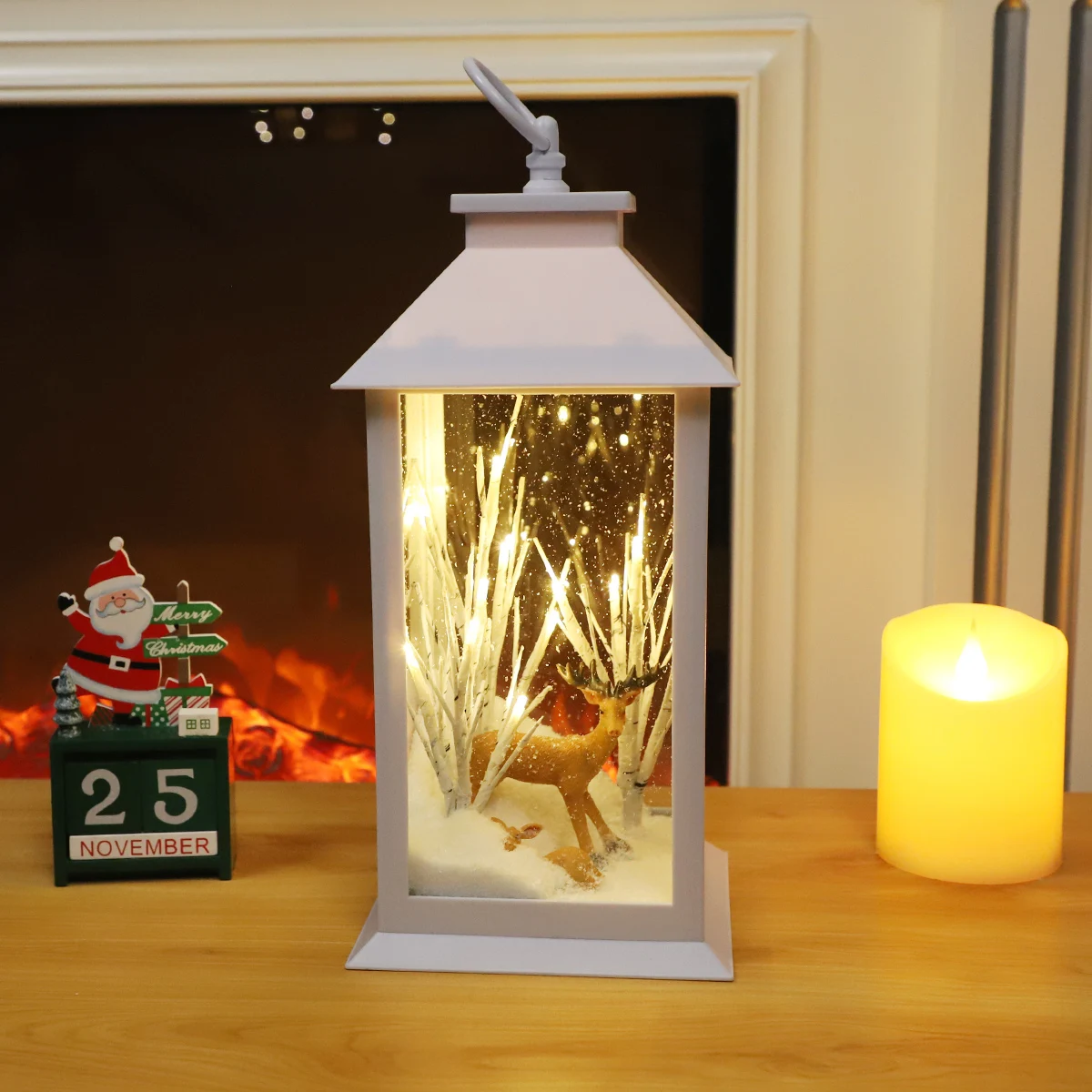 wholesale family christmas ornaments to personalize china christmas nativity fancy design metal candle lantern