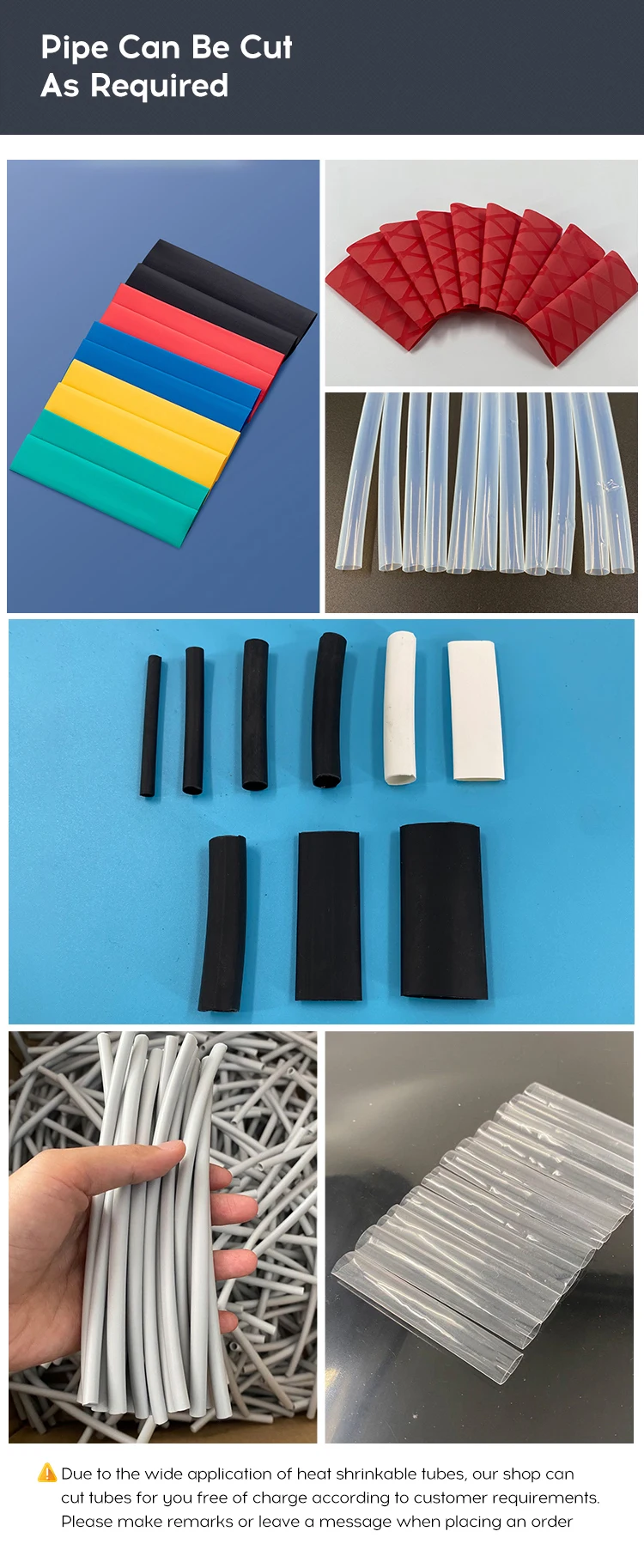 Heat Shrink Silicone Rubber Tubing Corrosion Resistance Electrical Cable Sleeves Insulation
