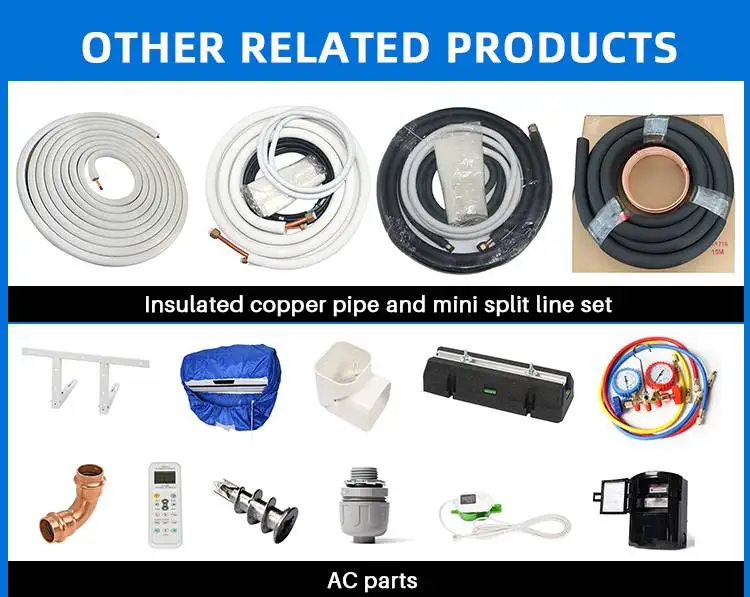 Best Selling Quality Mini Split Ac System White PE Insulated Coil Copper Pipe Kit factory