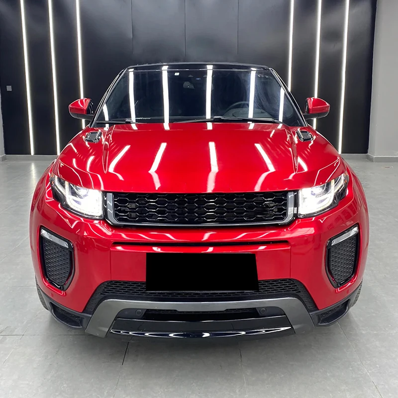 PET Soul Red Car Wrap Switchable Glossy Red PPF Wholesale Car Wrap Decoration Vinyl Film Car Full Body Vinyl Sticker