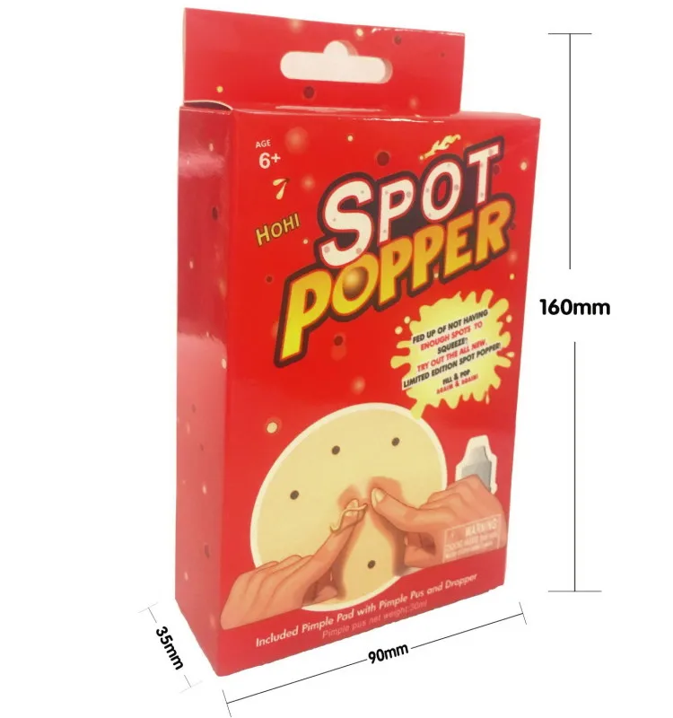 Hot Sale Funny Popper Remover Stop Picking Novelty Squeeze Acne Toy Jokes Stress Reliever Toys Pimple Popper Toy