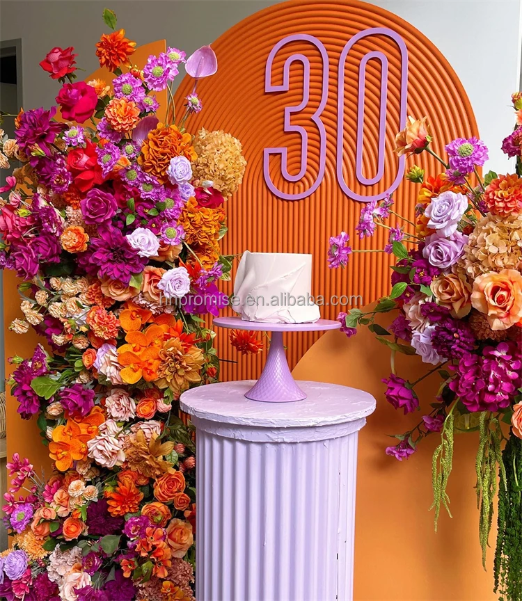 Promise Wedding Arch Flower Arrangement Artificial Floral Arch Backdrop