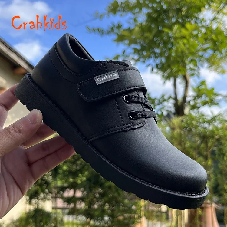 Leather Black Rubber Shoes For Kids Crabkids Rubber Kids School