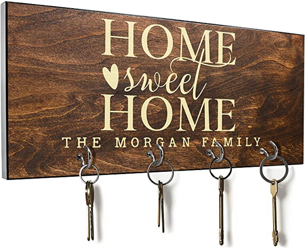 Gorgeous Shabby Chic Style Retro Home Sweet Home Key Hanger Hook Rack