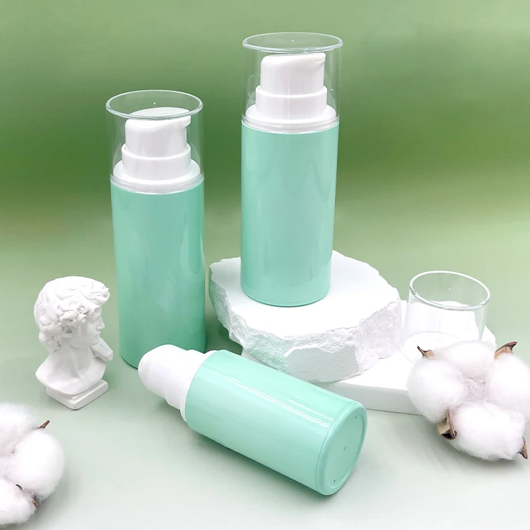 50ml 100ml 120ml  Green Packaging Recycled Airless Cream Pump Bottle PP cosmetic Lotion Bottle