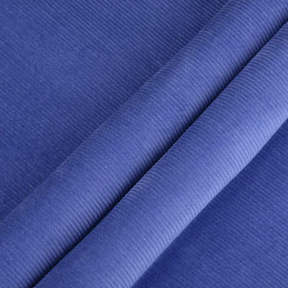 Гладкая крашеная Органическая хлопчатобумажная ткань, 14, голубая Вельветовая ткань из Уэльса