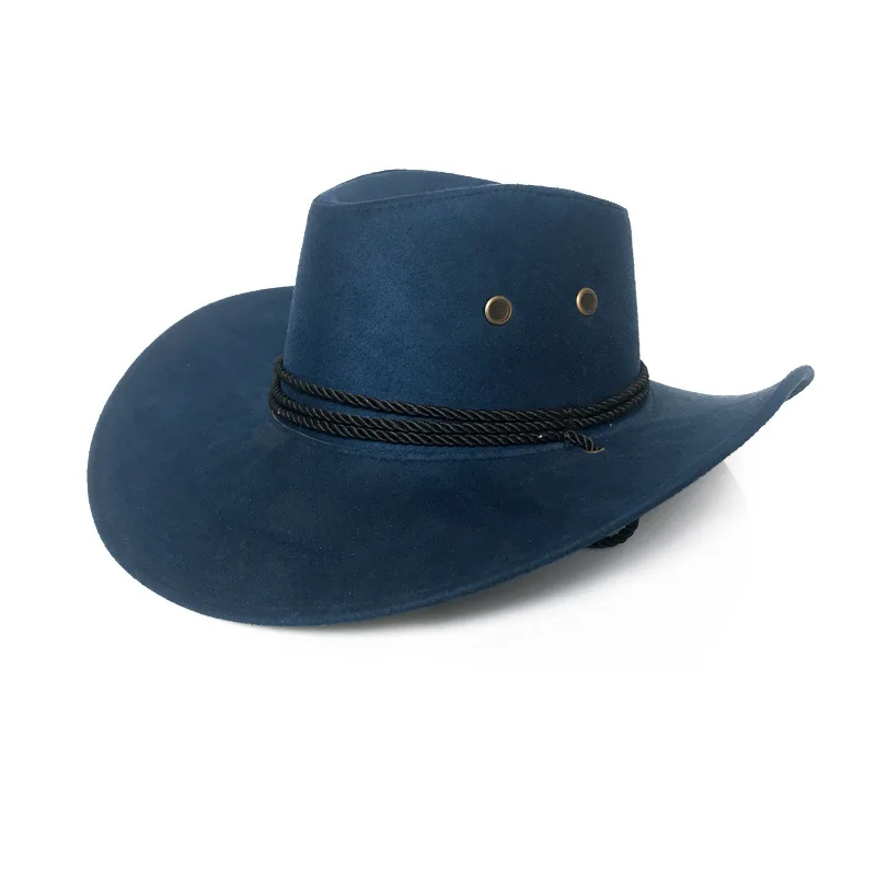 High Quality Outdoor Sunscreen Western Unisex Vintage Gentleman Cowgirl Jazz Cap Custom Painted Cowboy Hat