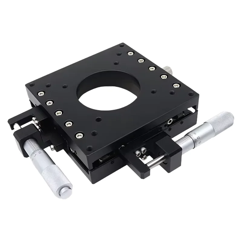 XY Axis Optical Fine Adjustment Platform LY60-CB/LB/RB Aluminum Alloy Engine Ultra-Thin Manual Displacement Sliding Table Small