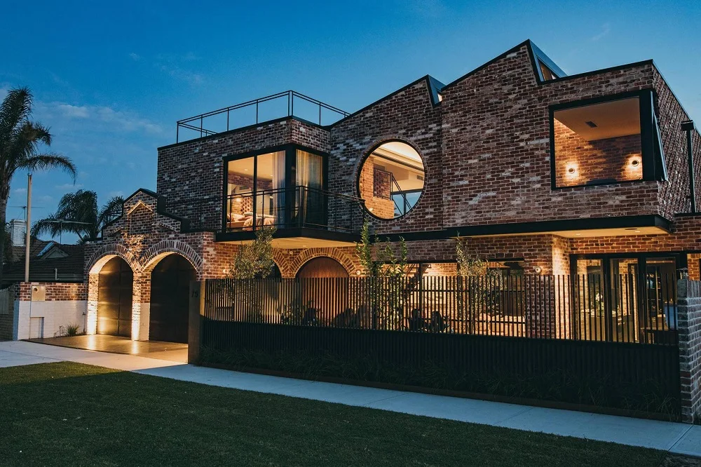 Housetop Circular Glass Aluminum Fixed Window | Modern Round Window ...
