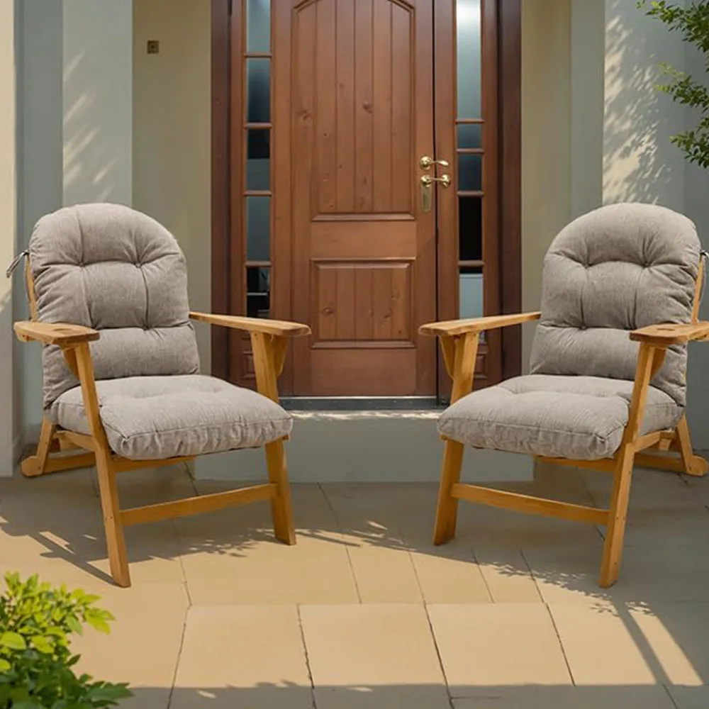 High Back Chair Pillow Cushion Spring Summer Seasonal All Weather Replacement Wholesale OEM ODM Factory Bulk Rocker Chair Pads