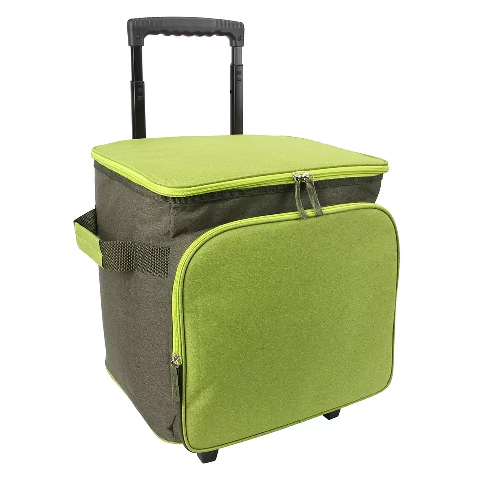 Collapsible Insulated Rolling Cooler Trolley Bag With Wheels Buy