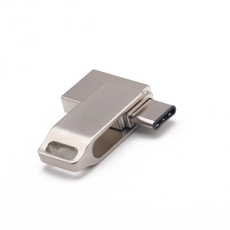 Metal Twist Type C OTG Dual Mini USB 3.0 Flash Drive