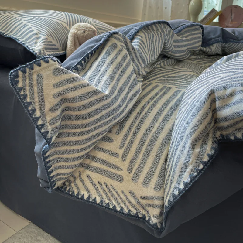 AOYATEX Simple Style Comfortable 3-Piece Duvet Cover Bedding Set