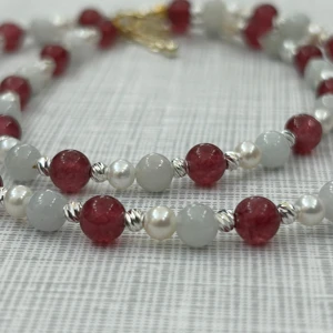 Exquisite Retro Fashion Jade Pearl Necklace, Women's Jewelry, Fashionable and Versatile