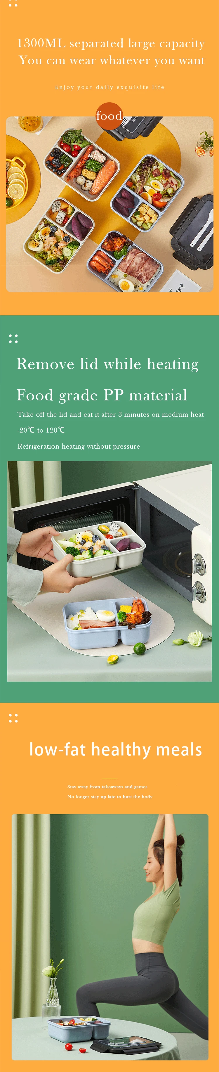 Custom Lunchbox Set Portable Bento Box With Water Bottle And Cooler Bag