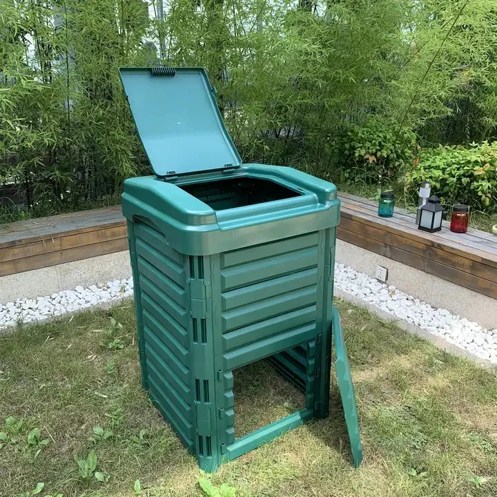 Durable Outdoor Plastic Composting Bin Recycle Garden Composting Bin