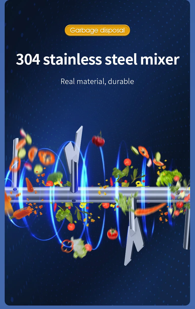 Electric Kitchen Waste Grinder Machine Household Kitchen Food Waste