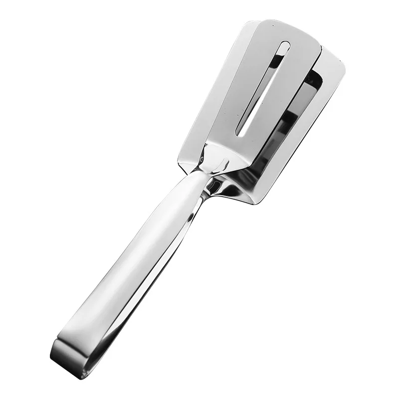 Bread Clamp Kitchen Gadgets Fried Shovel BBQ Clip Stainless Steel Barbecue Tongs