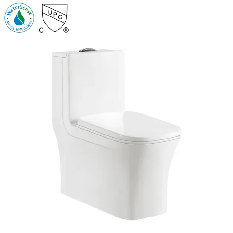 Elongated White One Piece CUPC Toilet Round Front Cupc Toilet