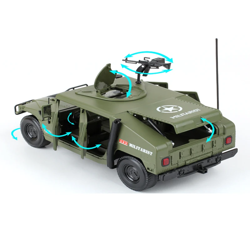 Kdw  1/18 Diecast Toy Vehicles 1/18 Military Model Diecast