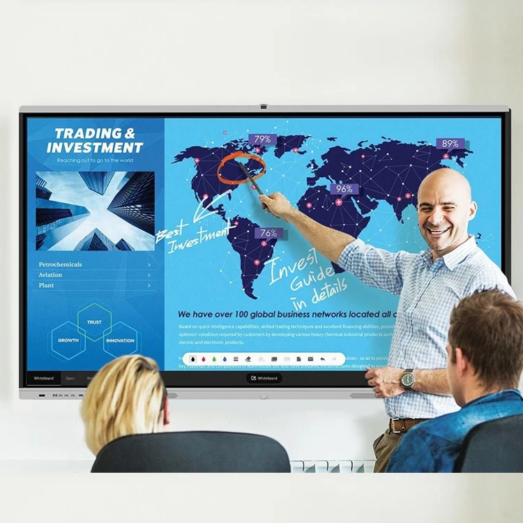 Smart Board Touch Screen Classroom Portable  LCD Price Interactive Electronic Digital Whiteboard Optic Smart Writing Board