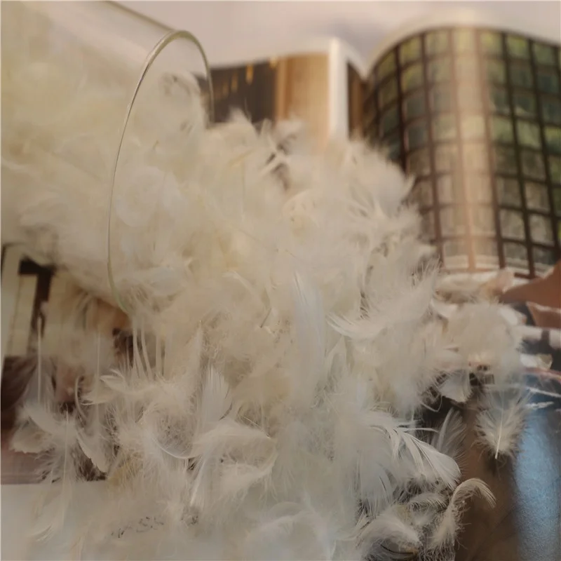2-4cm white duck feather duvet mattress topper filling material fire resistant down filling