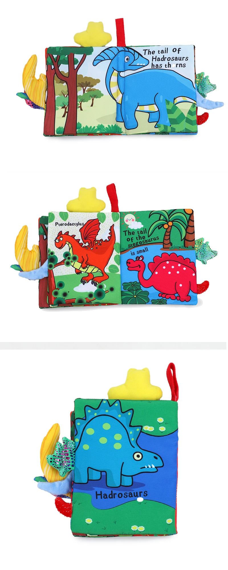 B081 2020 New design animal baby Tail Cloth Books kids puzzle toys