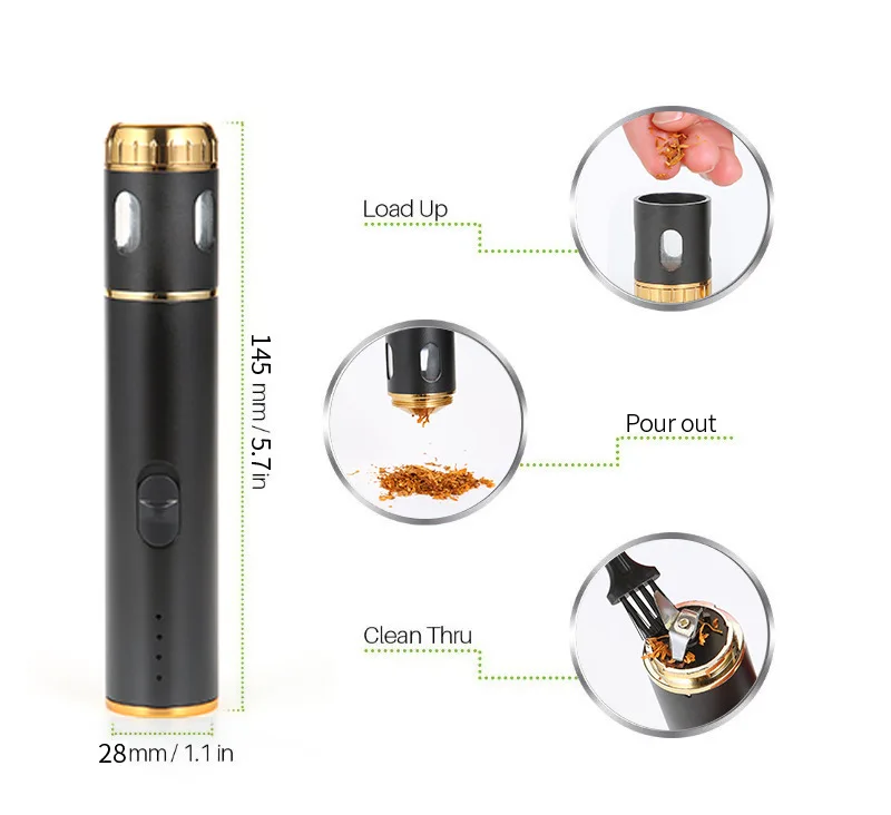 Wholesale Rechargeable Electric Grinder Clear Window Smoking ...