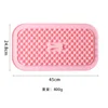 Alfombrilla de silicona acanalada para comer lento (rosa)