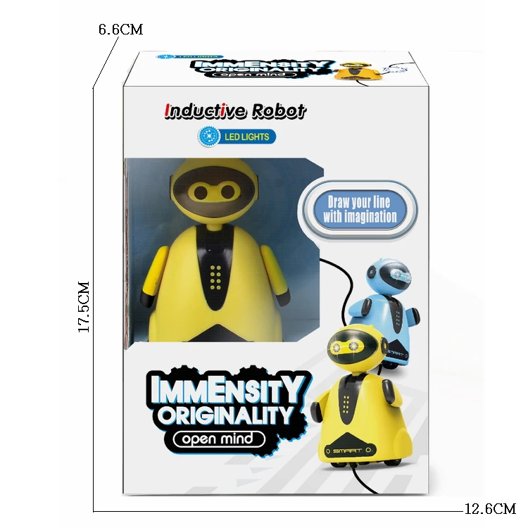 Распродажа Индукционная ручка роботы рисуют линии с помощью роботов обучают детей игрушкам светящему пластиковому окну унисекс ABS ASTM Play Game
