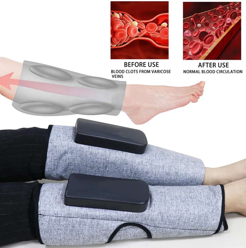 Portable Rechargeable DVT Air Compression Device in Physical Therapy Device with Sleeves IPC
