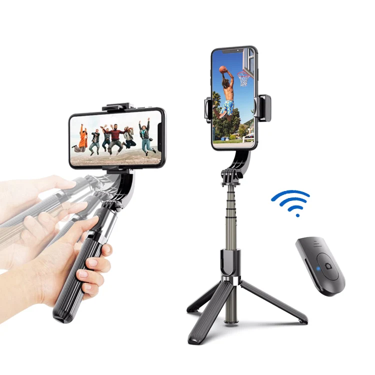 Selfie Stick Tripod Blue tooth Wireless Remote 360 Rotation Auto Balance Stabilizer Smartphone Gimbal Stabilizer