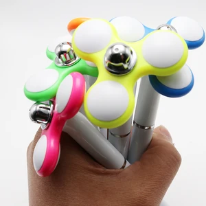 Multi Function Hand Spinner Pen Fingertip Gyro Reduce Pressure Promotional Novelty Ballpoint Pen